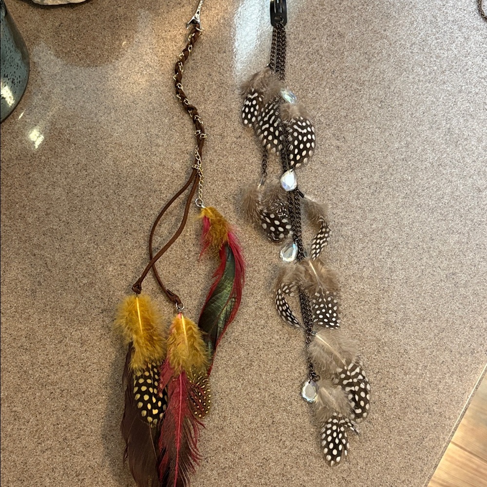 Feathered Bohemian Hair Accessories